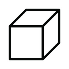 Cube, Cubic or Box Icon. vector illustration