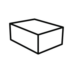 Cube, Cubic or Box Icon. vector illustration