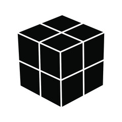 Cube, Cubic or Box Icon. vector illustration