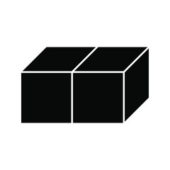 Cube, Cubic or Box Icon. vector illustration