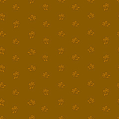 vector seamless pattern simple isolated small flowers