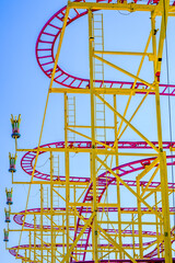 tracks of a typical rollercoaster