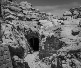Views of the lost Nabatean city of Petra in Jordan