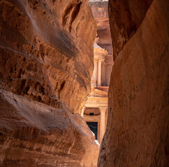 Views of the lost Nabatean city of Petra in Jordan