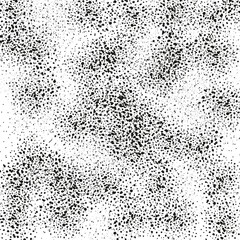 Abstract background of dots and spots of black color on white background