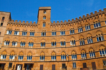 Fototapeta na wymiar Siena, Piazza del Campo. Toscana, Italia