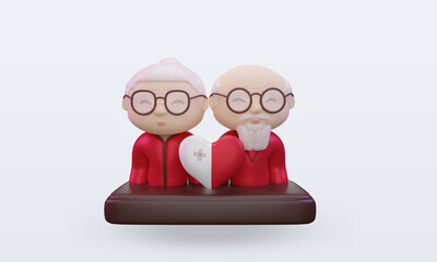 3d grandparents day love Malta flag rendering front view