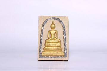 Sacred things, sacred objects, amulets for good fortune for religion, Buddhism isolated.