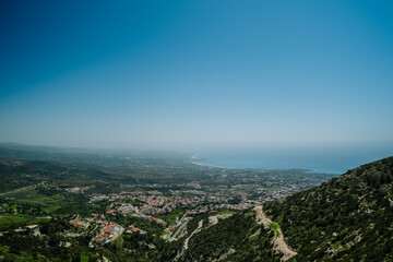 view from top of mountain