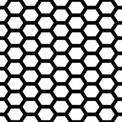 Hexagons. Honeycomb. Mosaic. Grid background. Ancient ethnic motif. Geometric grate wallpaper. Parquet backdrop. Digital paper, web design, textile print. Seamless ornament pattern. Abstract art image