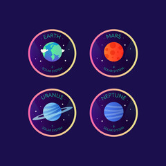Group of four planets 2