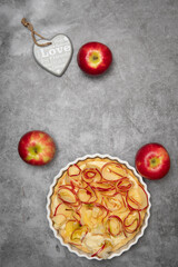 valentine's day rose apple pie, mother's day homemade cake, heart shaped pink