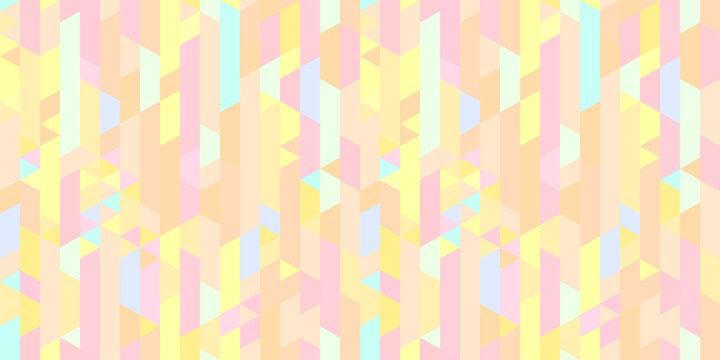 Polygonal background. Stripe pattern. Multicolored backdrop. Seamless abstract texture with many lines. Geometric colorful wallpaper with stripes. Image for flyer, shirt and textile