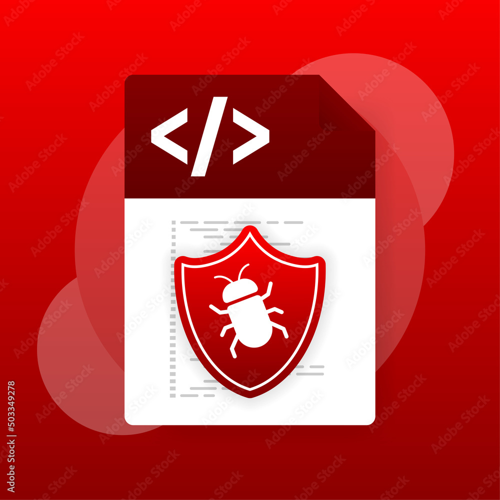 Poster data protection. data protection. 3d vector icon. alert message. alert message