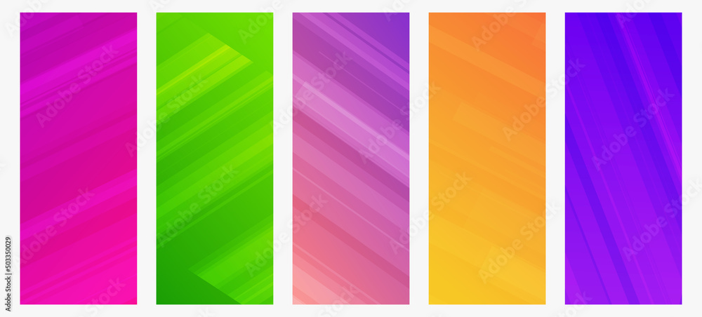 Poster modern colorful gradient background with lines
