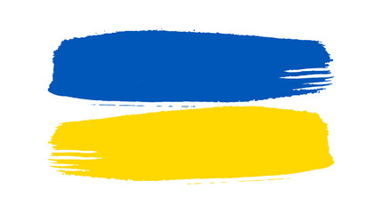 Ukrainian national flag in grunge style