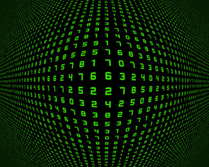 Fototapeta premium digital abstract number technology background in security concept