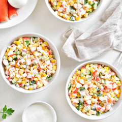 Imitation crab salad