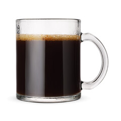 Americano coffee cup isolated on a white background.
