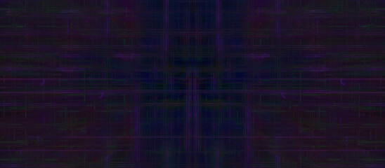 Abstract glitch art grid background image.