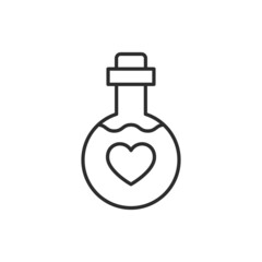 Love elixir icon. High quality black vector illustration..