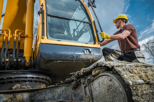 Crawler Dozer Operator At Work