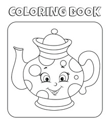 kitchen kettle coloring page