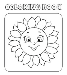 sunflower coloring page