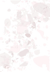 Terrazzo modern abstract template. Pink and grey