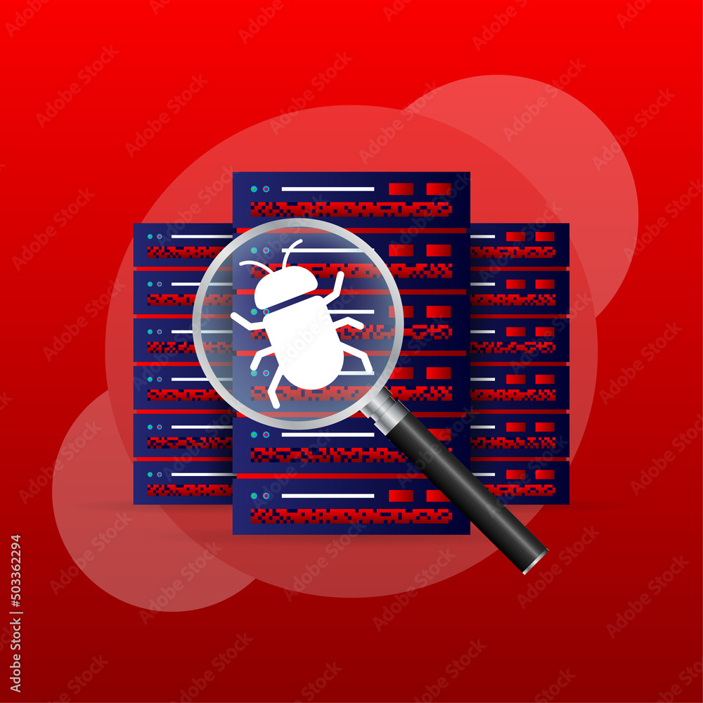 Poster data protection. data protection. 3d vector icon. alert message. alert message