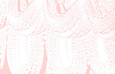 Grunge texture. Distress pink rough trace. Fancy b