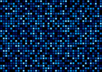 ランダムに光るデジタルイメージのモザイクパターン