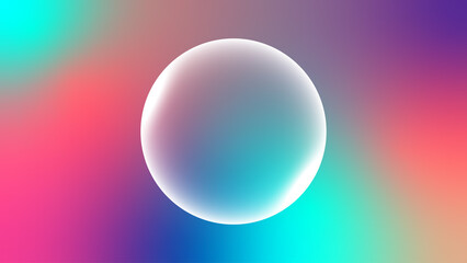 a bubble wallpaper with a colorful gradient background