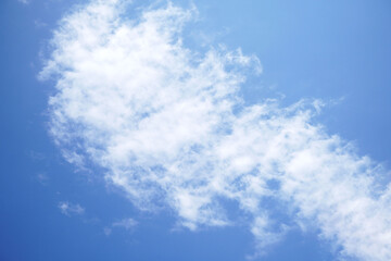 モクモクと煙のように青空に広がっていく雲