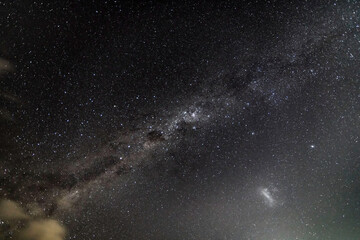 The night sky at the beach