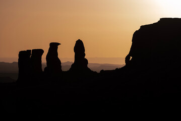 sunset in the Moab Utah