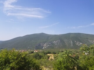view of the mountains