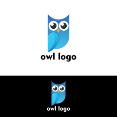 Owl Logo icon shield wing creative Modern Design