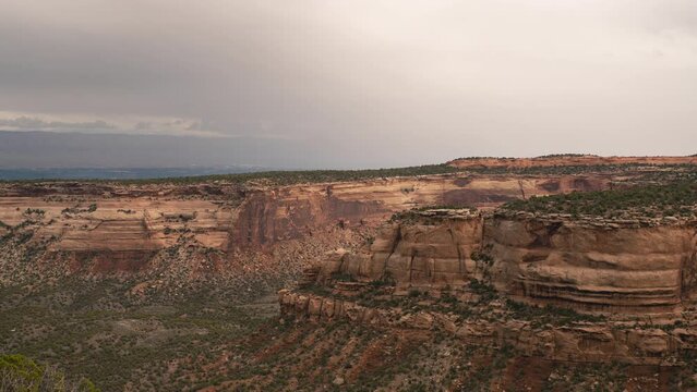 Time lapse of sunlight on the plateau, Colorado National Monument