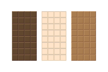 different chocolates. 3d different chocolates for packaging design. Vector illustration. stock image. 