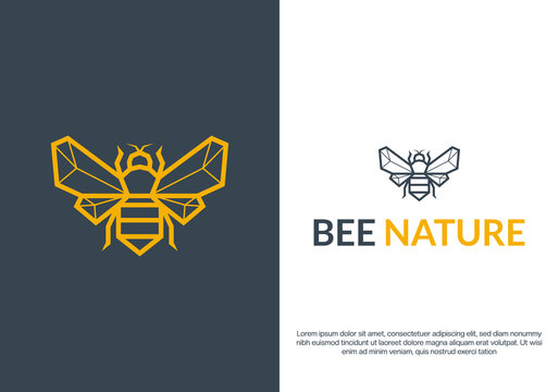 bee line logo design. logo template