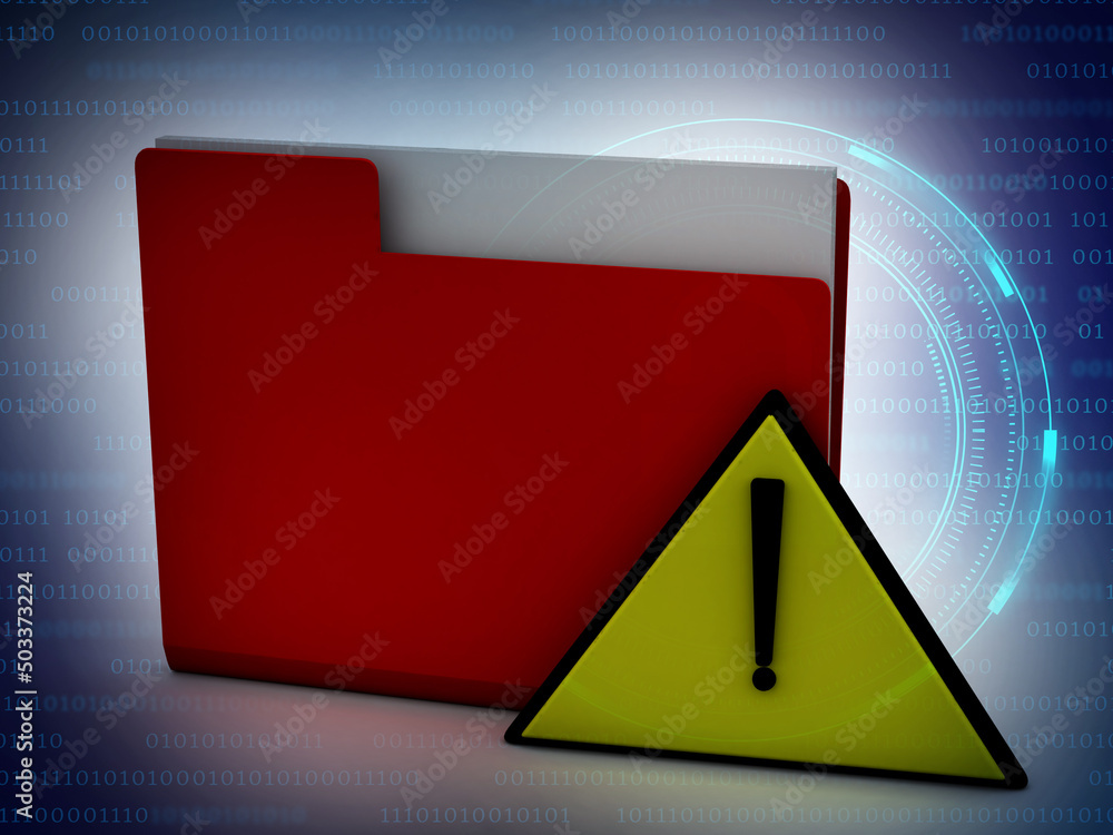 Poster malware folder icon. isometric of malware folder 3d icon for web design isolated