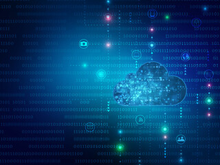 2d illustration abstract cloud background