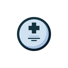 cmos vector icon. computer component icon flat style. perfect use for logo, presentation, website, and more. simple modern icon design flat style