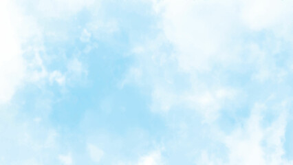 Summer blue sky cloud light white background. Beauty clear cloudy in sunshine calm bright winter air background. horizon skyline view spring wind.