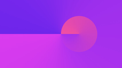 illustration of a gradient background with stripes circles