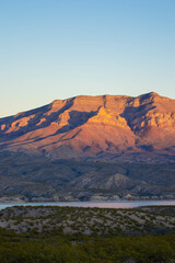 sunset in the mountains
