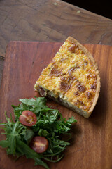 Western foods in a small bistro.