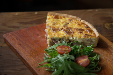 Western foods in a small bistro.