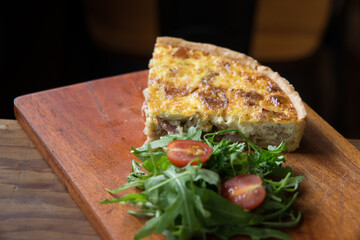 Western foods in a small bistro.